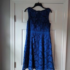 Blue cocktail dress